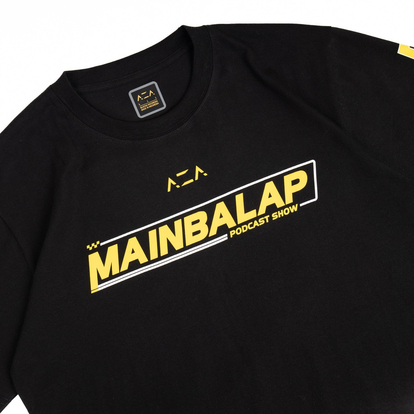 AZA x MAINBALAP Podcast Show T-Shirt - Black