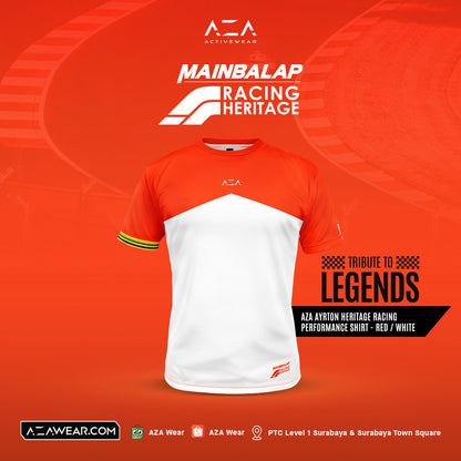 AZA Performance Shirt Heritage Racing Series - Ayrton (Red/White)
