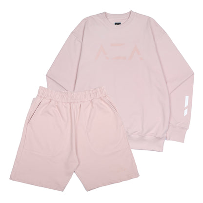 AZA Sweater Set Tone To Tone - Dusty Pink